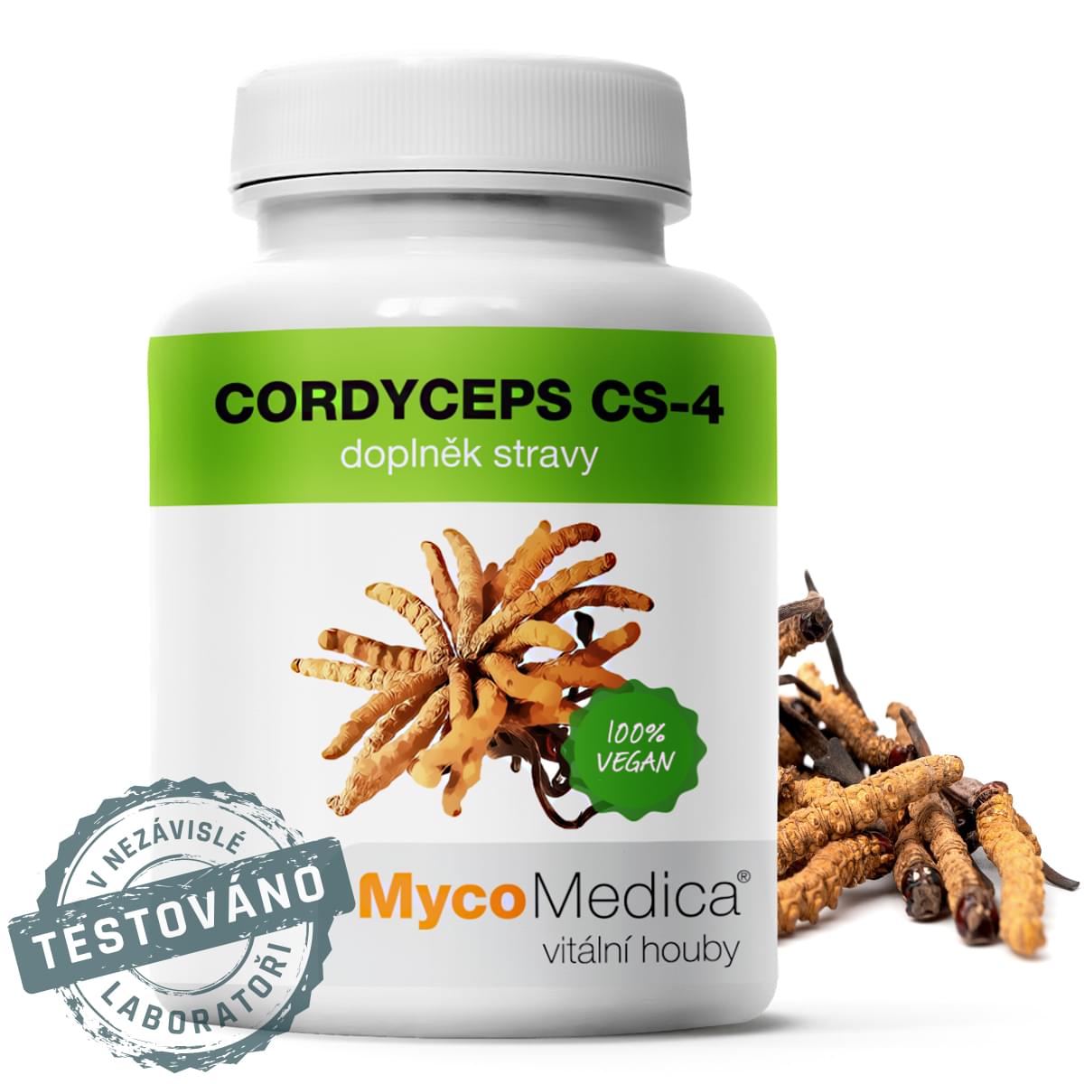 MycoMedica Cordyceps CS-4 Extract, 500 mg, 90 rostlinných kapslí 3